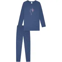 Schiesser Pyjama 'Horse World' indigo / rose clair