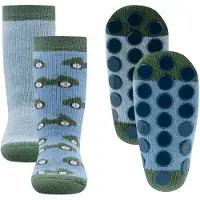 Ewers Chaussettes bleu clair / vert foncé / noir / blanc