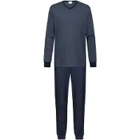 Mey Pyjama long 'Bennison' bleu foncé