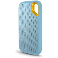 SanDisk Extreme Portable V2 - SSD - crypté - 4 To - externe (portable) - USB 3.2 Gen 2 (connecteur USB-C) - AES 256 bits - bleu ciel