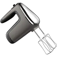 Moulinex PowerMix HM650E, Batteur, Noir, Gris, Battre, Pétrir, Mixer, Echelle, Noir, Acier inoxydable