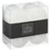 Atmosphera Lot de 4 Bougies Votive Rustique Blanche D 4.5 cm