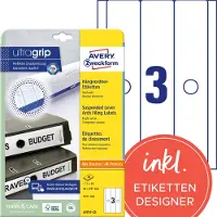 Avery Zweckform L4757-25 Étiquette 63x297mm