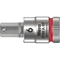 Wera Embout de tournevis à six pans creux 1/4" avec fonction de blocage 6x28 mm | 4013288187215