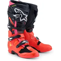 Alpinestars Bottes Tech 7 Black Red Fluo Pink Fluo