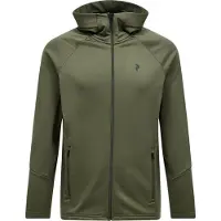 Peak Performance - Polaire technique et respirante - M Rider Essentials Zip Hoodie Pine Needle - Taille XL - Vert