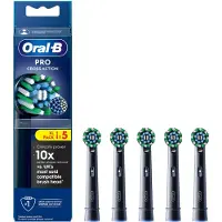 Oral-B Pro CrossAction -vaihtoharjat, 5 kpl, musta