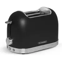Schneider Grille-pain rétro 2 fentes - SCTO2B - Noir mat