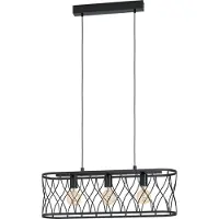 Eglo Lampe suspendue noire Giltspur