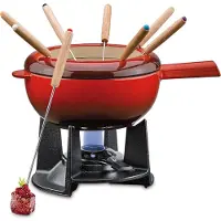 Spring Fondue Garnitur, Set à fondue, Rouge