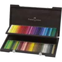 Faber-Castell Polychromos Coffret en bois de 120 crayons de couleur