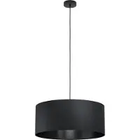 Eglo Lampe à suspension MASERLO 1 1x E27, Noir (E27)