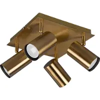 TRIO Plafonnier MARLEY gold spot 802430404