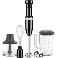 KitchenAid 5KHBV83EOB Mixeur plongeant avec accessoires Onyx noir Factory Serviced