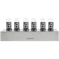 Karlsson Horloge Karlsson Cathode Brushed Steel Base White LED