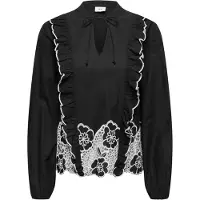 JDY Chemisier 'JDYHolly' noir / blanc