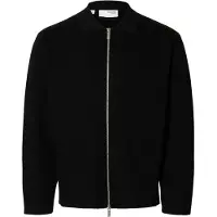 Selected Sélectionné Gilet Cardigan à Fermeture Éclair Complet en Tricot Léger pour Homme