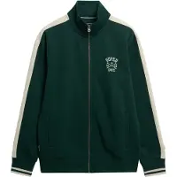 Superdry Veste de survêtement 'Athletic Club' émeraude / blanc