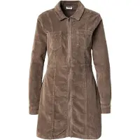 Noisy May Robe courte de - NMNISE SLIM COLOUR CORDUROY S* - Robe Zippée - XS - M - pour Femme - marron - Taille S