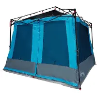 vidaXL Tente intérieure pour 6 personnes, couleur bleu, en tissu taffetas