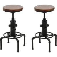 Mendler Tabouret de bar -N23 (lot de 2)