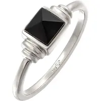Elli PREMIUM Bague noir / argent