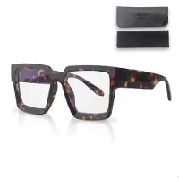 LC Eyewear Lunettes d'ordinateur - Lunettes à lumière bleue sans force - Lunettes à lumière bleue - Lunettes d'affichage - Unisexe - Léopard