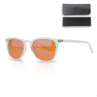 LC Eyewear Lunettes d'ordinateur - Lunettes à lumière bleue sans force - Lunettes à lumière bleue - Lunettes d'affichage - Lunettes unisexe sans force - Transparent - Rond/Orange
