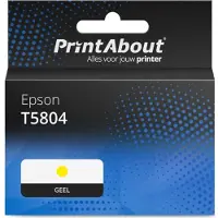 PrintAbout Cartouche compatible pour Epson T5804 - Jaune