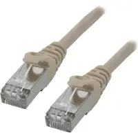 MCL - Cordon de raccordement - RJ-45 (M) pour RJ-45 (M) - 20 m - paire torsadée écrantée (F/UTP) - CAT 6 - moulé, sans crochet, bloqué - gris