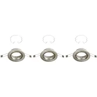 Briloner Lampe LED encastrée LEUCHTEN RENG, IP23, nickel mat, métal, incl., 3x GU10, 3er Set, Ø 8,6 cm