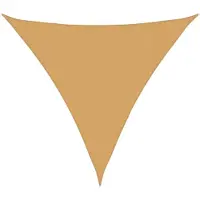 vidaXL Voile d'ombrage 160 g/m² triangulaire sable 3,6x3,6x3,6 m PEHD