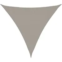 vidaXL Voile d'ombrage 160 g/m² triangulaire gris clair 3x3x3 m PEHD