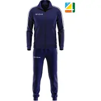 Givova Academy Cotton Terry Tracksuit Gris 4 Years Garçon