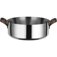 Alessi Edo, Poêle + casserole, Argent