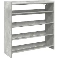 vidaXL Étagère à chaussures gris béton 80x25x81 cm bois d'ingénierie
