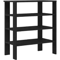 vidaXL Étagère à chaussures noir 61x32x70 cm bois d'ingénierie