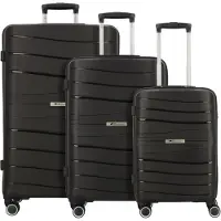 Cocoono Ensemble de bagages 'Leon' noir / argent