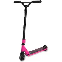 LifeGoods Stuntstep Fly X - 6+ Years - Marchepied pour enfants - Garçons/Filles - 100mm - 100KG - Noir/Rose