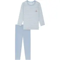 Schiesser Pyjama 'Nightwear' bleu clair