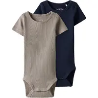 TWO SOON Barboteuse / body bleu marine / pierre