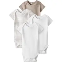 TWO SOON Barboteuse / body beige / blanc