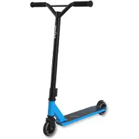 LifeGoods Stuntstep Fly Pro - 6+ Years - Marchepied pour enfants - Garçons/Filles - 100mm - 100KG - Noir/Bleu