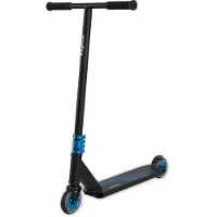 LifeGoods Stuntstep Pro X - T-Bar - HIC - Marchepied pour enfants - Garçons/Filles - 110mm - 100KG - Noir/Bleu