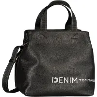 Tom Tailor DENIM Sacs à main 'Marlow' noir / blanc