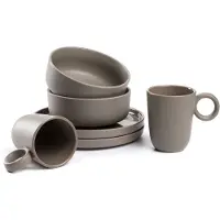 Leonardo Vaisselle Leonardo Roma Taupe (6-pièces)