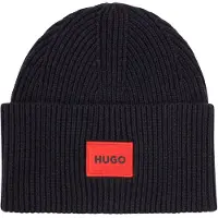 HUGO Bonnet 'Saffa' rouge sang / noir