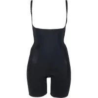 Spanx pour femme. 10130R_VERY BLACK Gaine de décolletage sous poitrine avec jambe courte 10130R noir (L), Casuel, Nylon