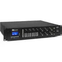 Power Dynamics Amplificateur Pro PRM606 100 V, 6 X 60 W, Amplificateur stéréo, Noir