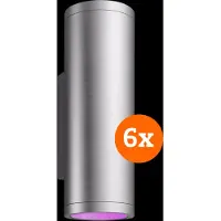 Philips Hue Appear Applique Murale White and Color Inox Lot de 6